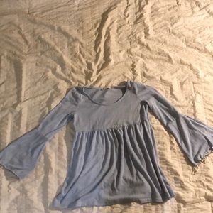 Bell bottom sleeve top